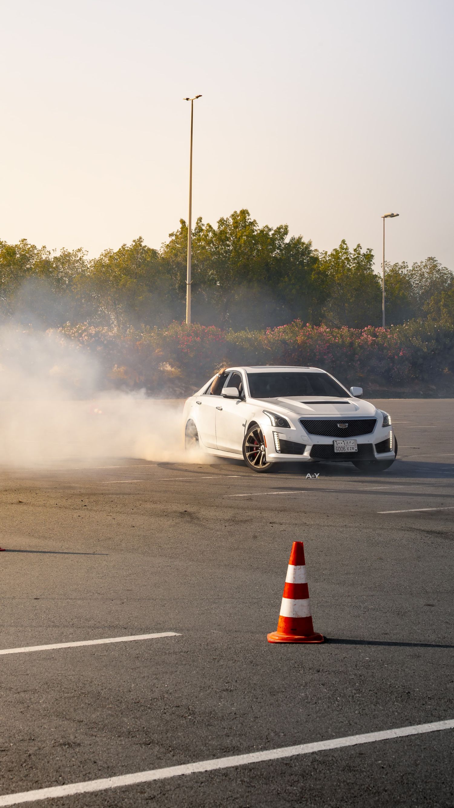 Drivaholics event car in the middle of a run